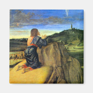 Christus op de berg Olijven van Bellini Magneet