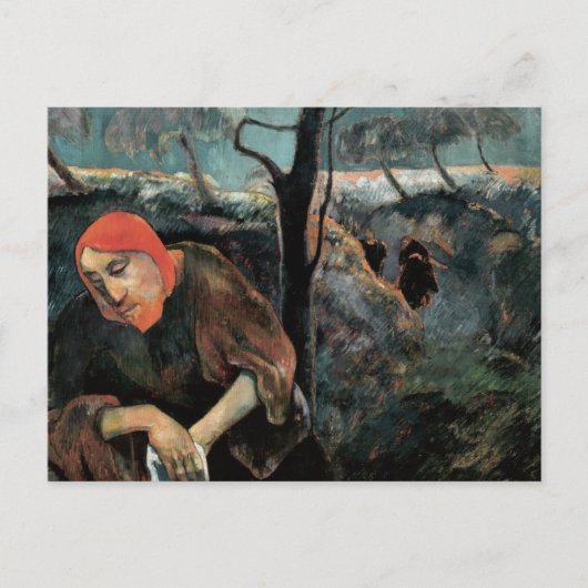 Christus op de berg Olijven van Paul Gauguin Post Briefkaart (Voorkant)
