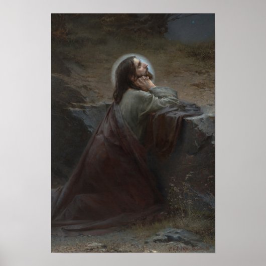 Christus op de berg Olijven (ze zullen klaar zijn! Poster (Voorkant)
