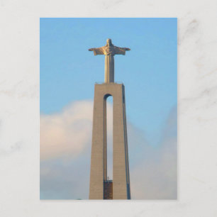 Christus op de heuvel in Lissabon Briefkaart
