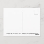 Christus op de kruisfocus op Faith Briefkaart (Achterkant)