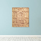 Christus op de troon, van een evangelist canvas afdruk (Insitu (Houten vloer))