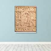 Christus op de troon, van een evangelist canvas afdruk (Insitu (Houten vloer))