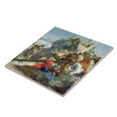 Christus op de weg naar Calvaria, 1749 (olie op he Tegeltje (Zijkant)