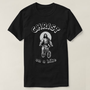 CHRISTUS OP EEN FIETS! T-SHIRT