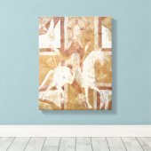 Christus op een wit paard canvas afdruk (Insitu (Houten vloer))