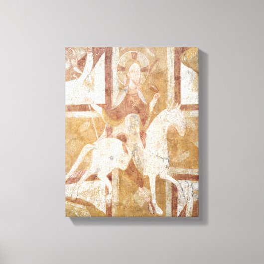 Christus op een wit paard canvas afdruk (Voorkant)