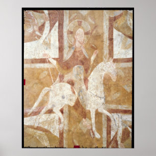 Christus op een wit paard poster