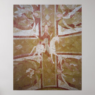 Christus op een wit paard poster