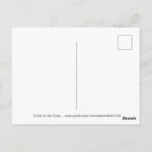 Christus op het Briefkaart van het kruis (Achterkant)