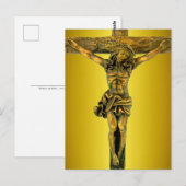 Christus op het Briefkaart van het kruis (Voorkant / Achterkant)