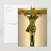 Christus op het Briefkaart van het kruis (Voorkant / Achterkant)