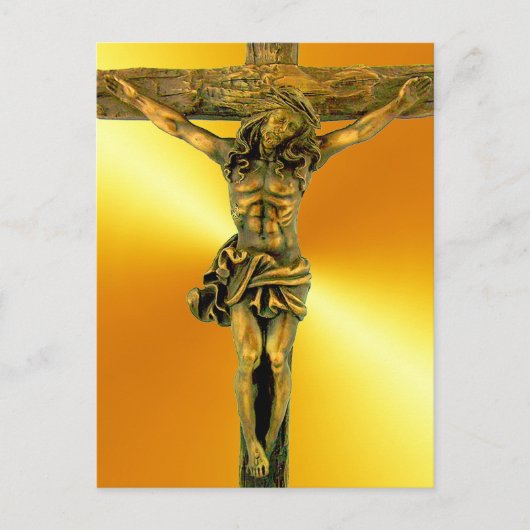 Christus op het Briefkaart van het kruis (Voorkant)