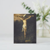 Christus op het kruis, 1672 briefkaart (Staand voorkant)