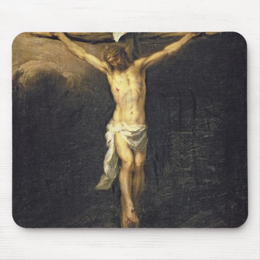 Christus op het kruis, 1672 muismat (Voorkant)