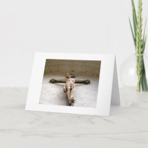 Christus op het kruis blanco kaart