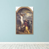 Christus op het kruis, c.1628-30 canvas afdruk (Insitu (Houten vloer))