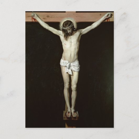 Christus op het kruis, c.1630 briefkaart (Voorkant)