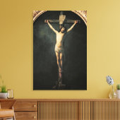 Christus op het kruis canvas afdruk (Insitu (Woonkamer))