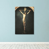 Christus op het kruis canvas afdruk (Insitu (Houten vloer))
