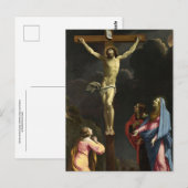 Christus op het kruis door Eustache Le Suer Briefkaart (Voorkant / Achterkant)