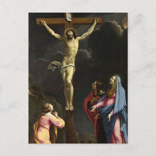 Christus op het kruis door Eustache Le Suer Briefkaart (Voorkant)