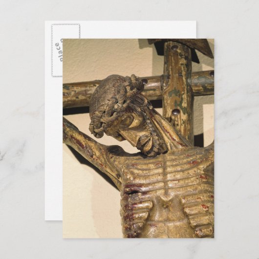 Christus op het kruis, genaamd "Le Devot Christus" Briefkaart (Voorkant / Achterkant)