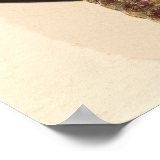 Christus op het kruis, genaamd "Le Devot Christus" Poster (Hoek)