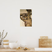 Christus op het kruis, genaamd "Le Devot Christus" Poster (Keuken)