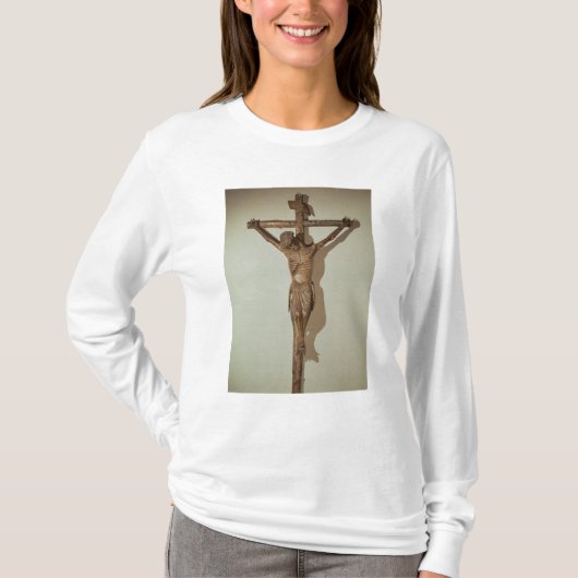Christus op het kruis, genaamd "Le Devot Christus" T-shirt (Voorkant)