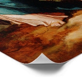 Christus op het kruis met heiligen poster (Hoek)