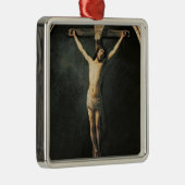 Christus op het kruis metalen ornament (Rechts)