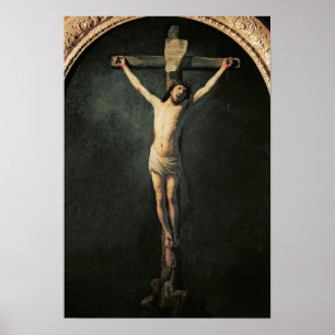 Christus op het kruis poster