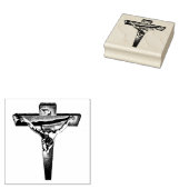 Christus op het kruis rubberstempel (Gestempeld)