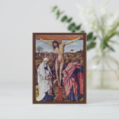 Christus op het kruis tussen Mary en John bij Eyck Briefkaart (Staand voorkant)