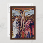 Christus op het kruis tussen Mary en John bij Eyck Briefkaart (Voorkant / Achterkant)