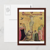 Christus op het kruis tussen Mary en John Briefkaart (Voorkant / Achterkant)