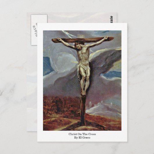 Christus op het kruis van El Greco Briefkaart (Voorkant / Achterkant)