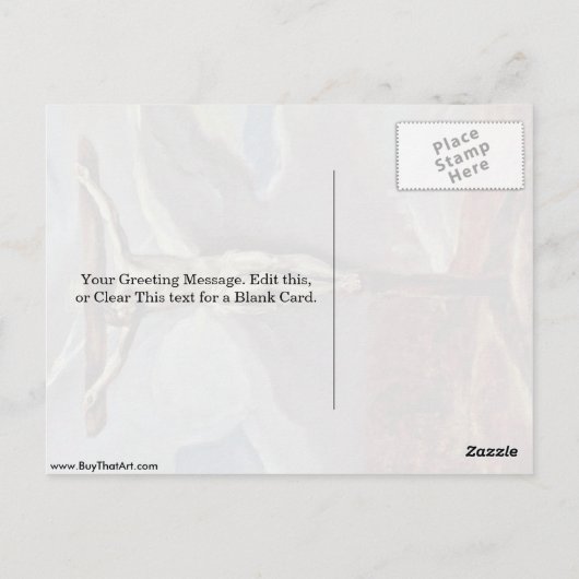 Christus op het kruis van El Greco Briefkaart (Achterkant)
