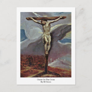 Christus op het kruis van El Greco Briefkaart