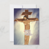 Christus op het kruispapier Icon Kaart (Voorkant)