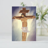 Christus op het kruispapier Icon Kaart (Staand voorkant)