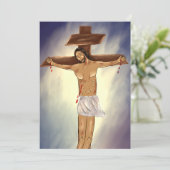 Christus op het kruispapier Icon Kaart (Staand voorkant)