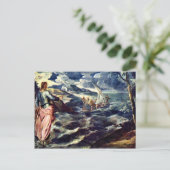 Christus op het Zee van Galilea door Tintoretto Ja Briefkaart (Staand voorkant)