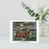 Christus op het Zee van Galilee Briefkaart (Staand voorkant)