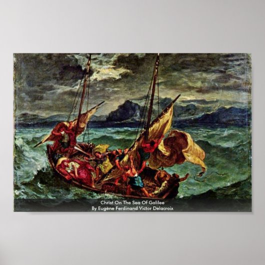Christus op het Zee van Galilee Poster (Voorkant)