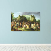 Christus op weg naar Calvariatie Canvas Afdruk (Insitu (Houten vloer))