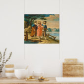 Christus op weg naar Emmaus - Poster met fijne kun (Keuken)