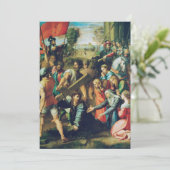 Christus op weg naar Golgotha Feestdagenkaart (Staand voorkant)