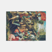 Christus op weg naar Golgotha Fleece Deken (Voorkant (Horizontaal))